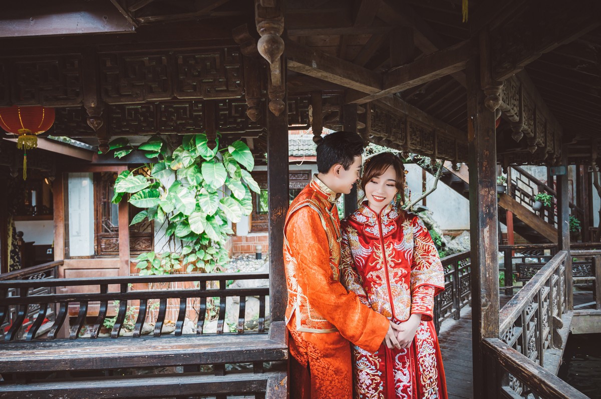 有竹居茶藝館中式婚紗外拍